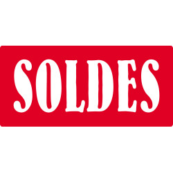 SOLDES R6 - 30x14cm - Sticker/autocollant