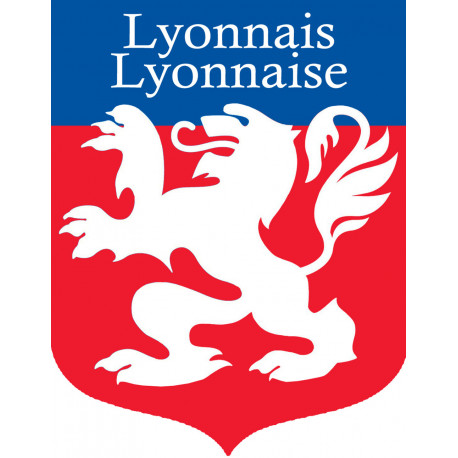 Lyonnais Lyonnaise - 10x7,7cm - Autocollant(sticker)