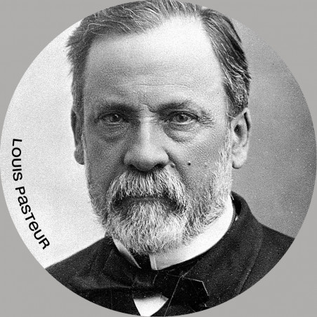 Louis Pasteur (15x15cm) - Autocollant(sticker)