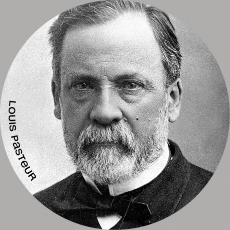 Louis Pasteur (5x5cm) - Autocollant(sticker)