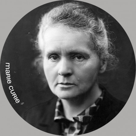 Marie Curie (20x20cm) - Autocollant(sticker)