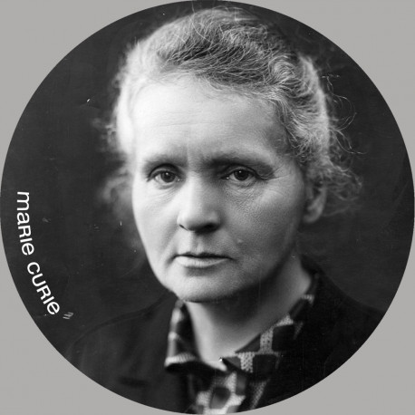 Marie Curie (10x10cm) - Autocollant(sticker)