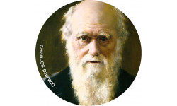 Charles Darwin (20x20cm) - Autocollant(sticker)