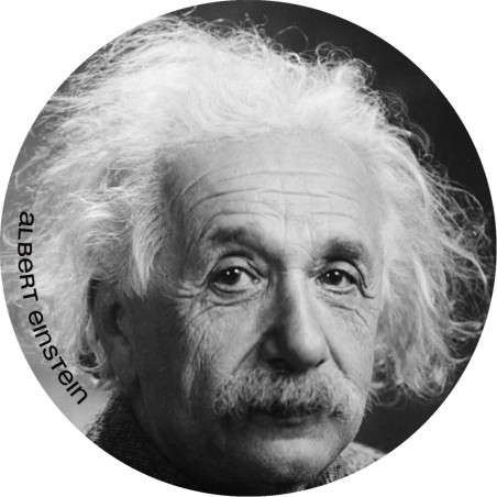 Albert Einstein (15x15cm) - Autocollant(sticker)