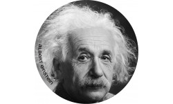 Albert Einstein (10x10cm) - Autocollant(sticker)