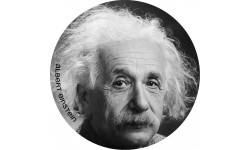 Albert Einstein (5x5cm) - Autocollant(sticker)