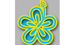 Repère fleur 24 - 10cm - Autocollant(sticker)