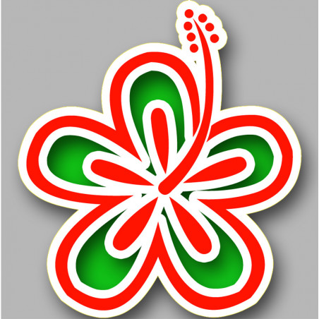 Repère fleur 22 - 10cm - Autocollant(sticker)