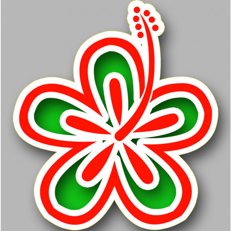 Repère fleur 22 - 15cm - Autocollant(sticker)