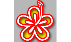 Repère fleur 21 - 10cm - Autocollant(sticker)