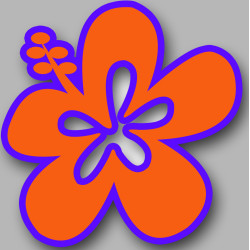 Repère fleur 20 - 20cm - Sticker/autocollant