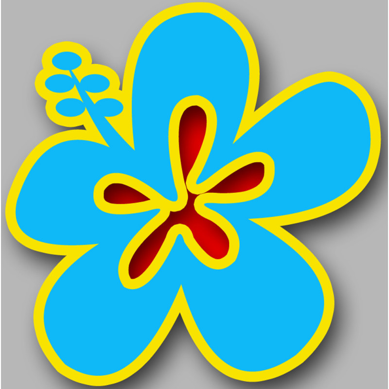 Repère fleur 19 - 20cm - Sticker/autocollant