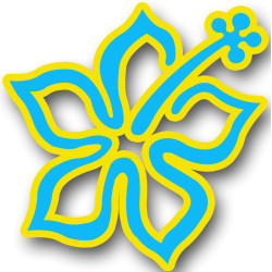 Repère fleur 14- 5cm - Sticker/autocollant