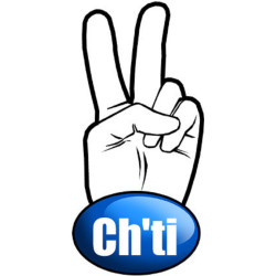 Salut de motard Ch'ti (15x7,2 cm) - Sticker/autocollant