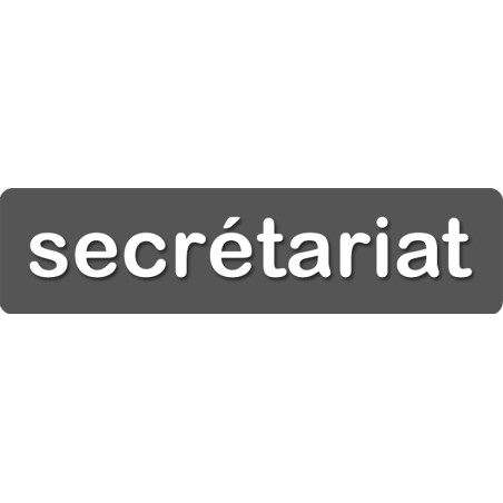 secrétariat - 28x7cm - Sticker/autocollant