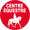 Centre équestre - 20cm - Autocollant(sticker)