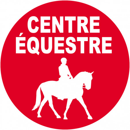 Centre équestre - 15cm - Autocollant(sticker)