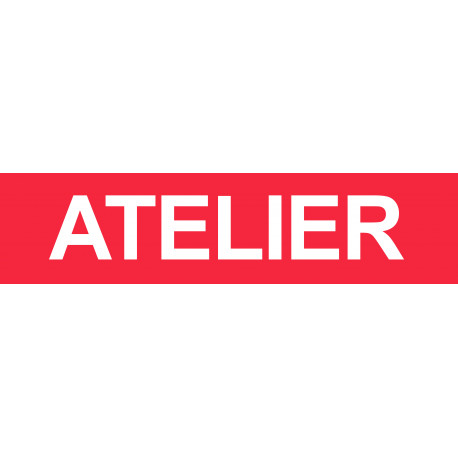 ATELIER rouge - 29x7cm - Autocollant(sticker)