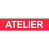 ATELIER rouge - 29x7cm - Autocollant(sticker)