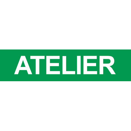 ATELIER vert - 29x7cm - Autocollant(sticker)