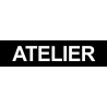 ATELIER noir - 29x7cm - Autocollant(sticker)