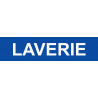 LAVERIE bleu - 29x7cm - Autocollant(sticker)