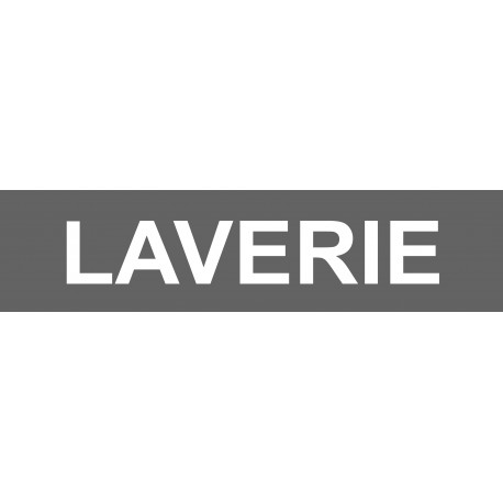 LAVERIE gris - 15x3,5cm - Autocollant(sticker)