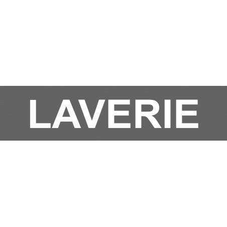 LAVERIE gris - 29x7cm - Autocollant(sticker)