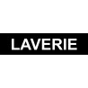 LAVERIE noir - 15x3,5cm - Sticker/autocollant