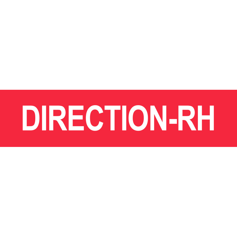DIRECTION RH rouge - 15x3,5cm - Sticker/autocollant