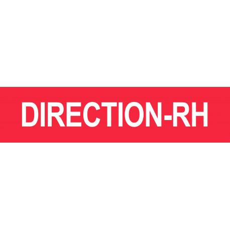 DIRECTION RH rouge - 15x3,5cm - Autocollant(sticker)