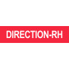 DIRECTION RH rouge - 15x3,5cm - Sticker/autocollant
