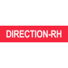 DIRECTION RH rouge - 15x3,5cm - Autocollant(sticker)