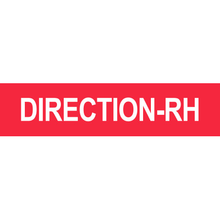 DIRECTION RH rouge - 29x7cm - Sticker/autocollant