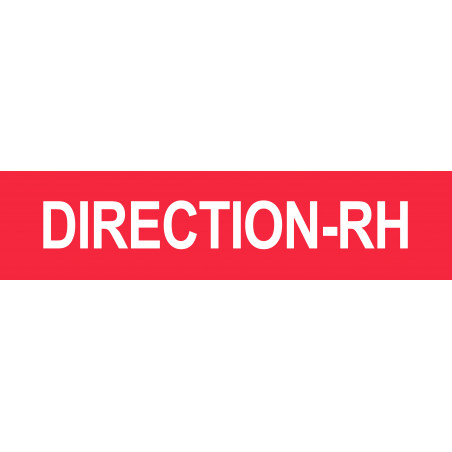 DIRECTION RH rouge - 29x7cm - Autocollant(sticker)