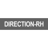 DIRECTION RH gris - 15x3,5cm - Autocollant(sticker)