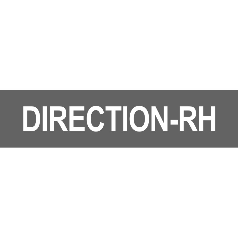 DIRECTION RH gris - 29x7cm - Sticker/autocollant