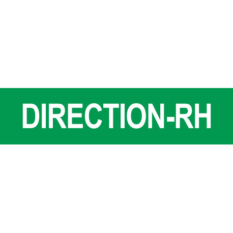 DIRECTION RH vert - 15x3,5cm - Autocollant(sticker)