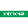 DIRECTION RH vert - 15x3,5cm - Sticker/autocollant
