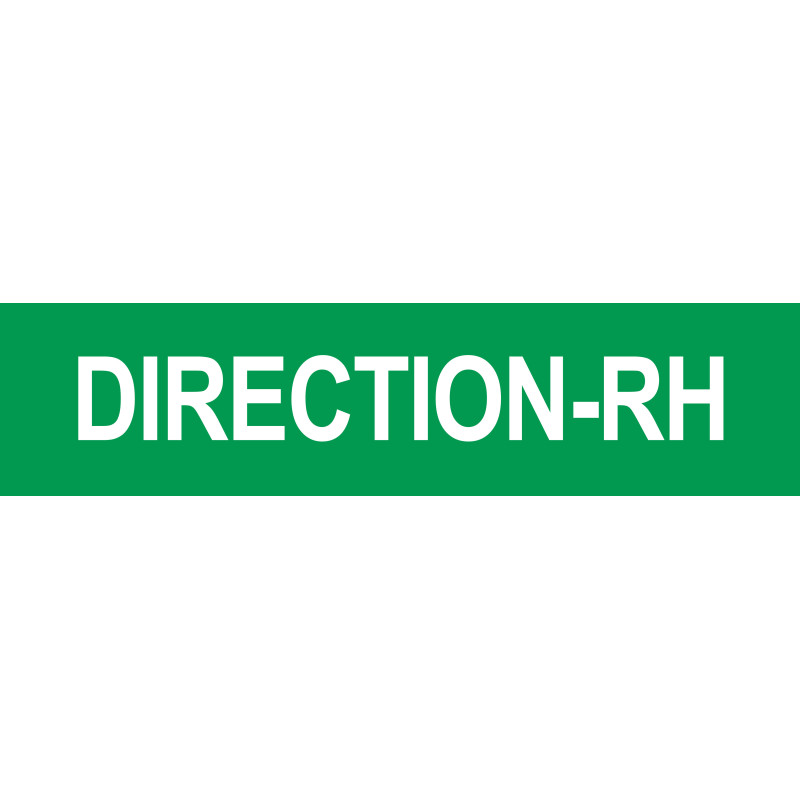 DIRECTION RH vert - 29x7cm - Sticker/autocollant