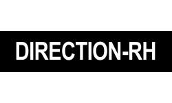 DIRECTION RH noir - 15x3,5cm - Autocollant(sticker)