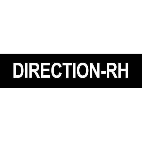 DIRECTION RH noir - 15x3,5cm - Autocollant(sticker)