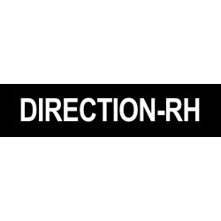 DIRECTION RH noir - 29x7cm - Sticker/autocollant