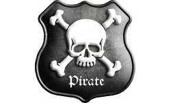 Crâne Pirate (20x20cm) - Autocollant(sticker)
