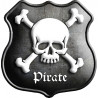 Crâne Pirate (15x15cm) - Autocollant(sticker)