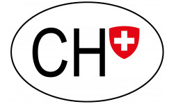 CH SUISSE - 15X10cm - Autocollant(sticker)