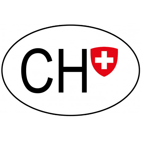 CH SUISSE - 15X10cm - Autocollant(sticker)