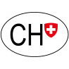 CH SUISSE - 15X10cm - Autocollant(sticker)
