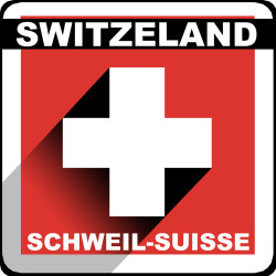 Switzeland - 10cm - Sticker/autocollant