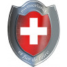  Suisse et fier de l'être - 15x11,8cm - Autocollant(sticker)